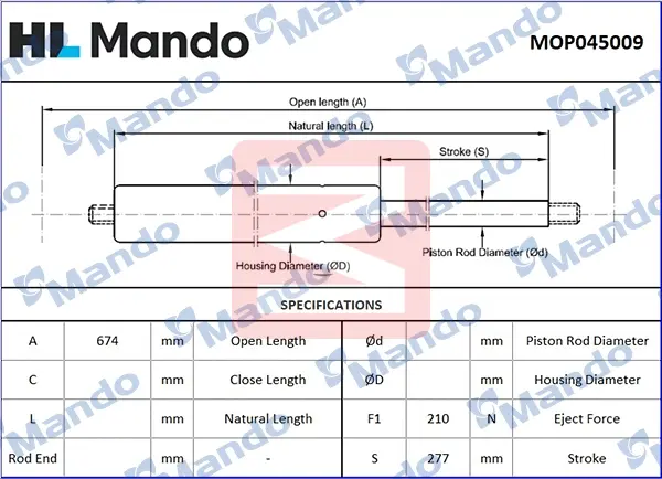 MANDO MOP045009