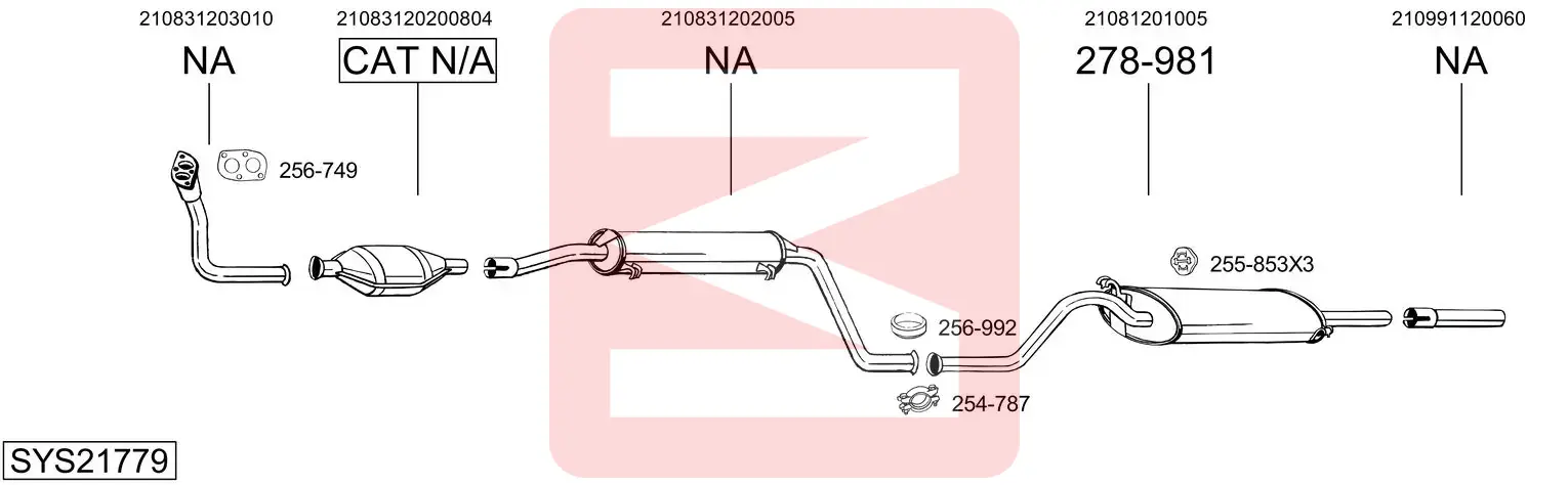 BOSAL SYS21779