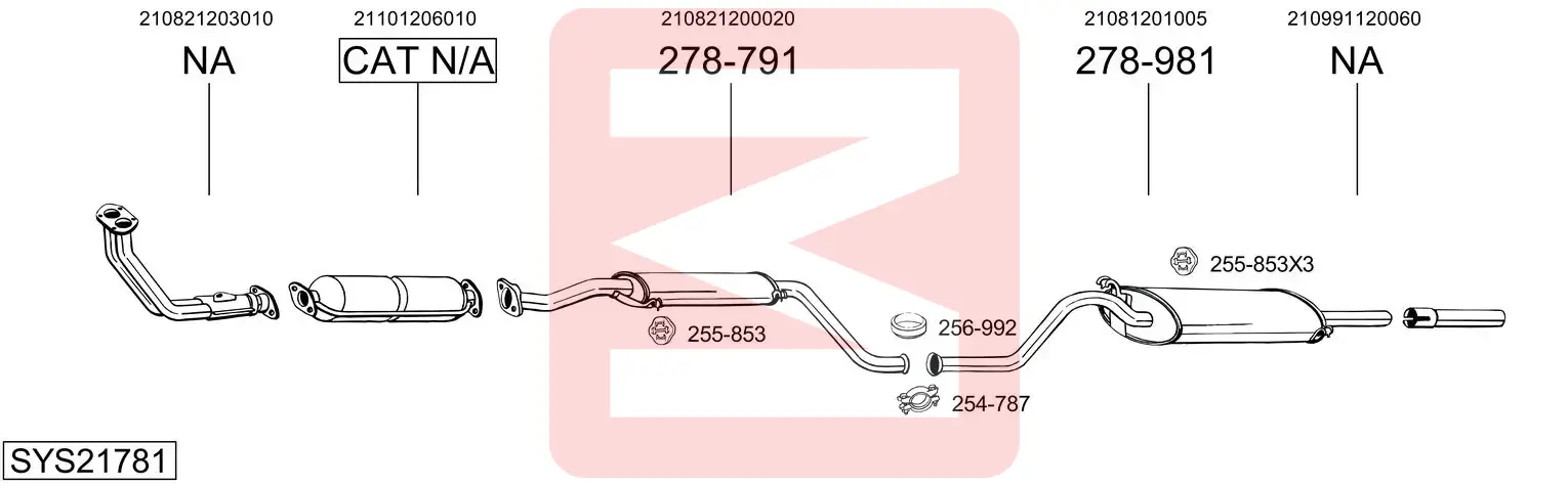 BOSAL SYS21781
