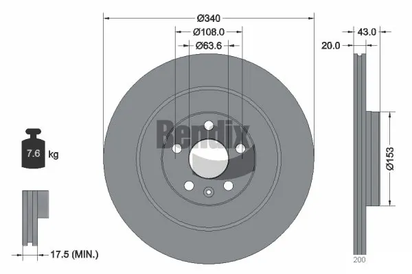 BENDIX Braking BDS1594