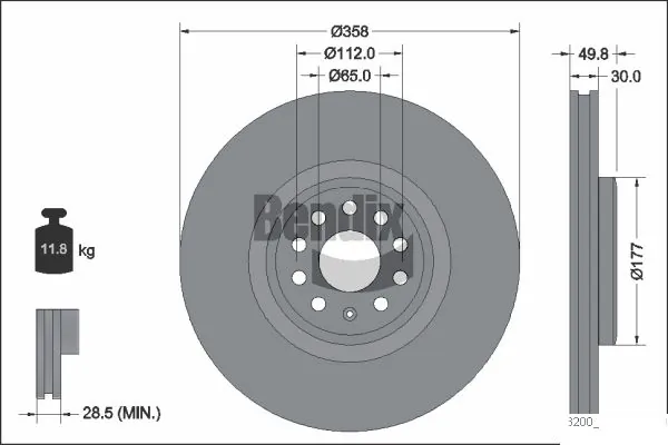 BENDIX Braking BDS2288HC