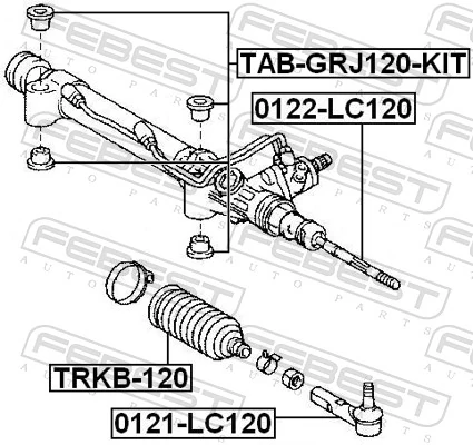FEBEST TAB-GRJ120-KIT