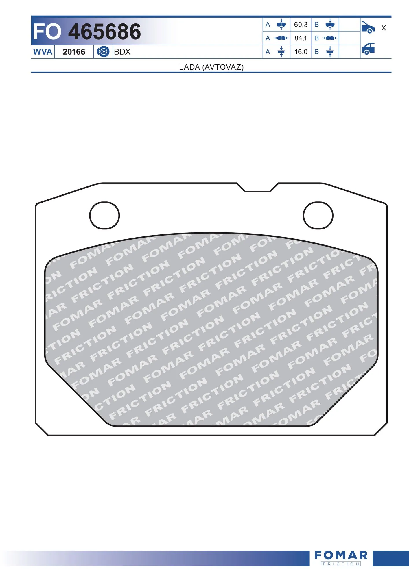 FOMAR Friction FO 465686