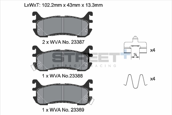 PAGID Racing T8295SP2001