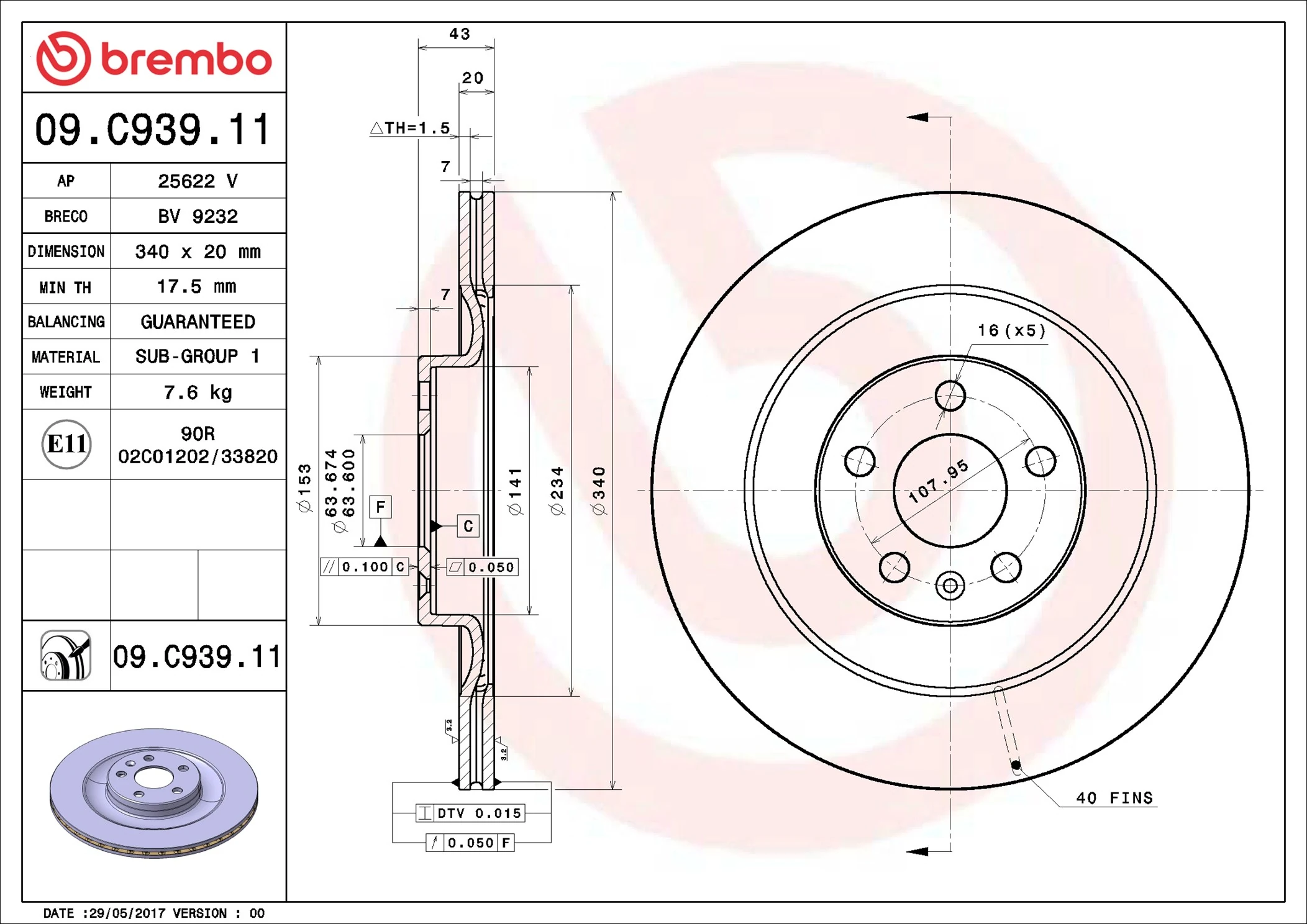 BREMBO 09.C939.11