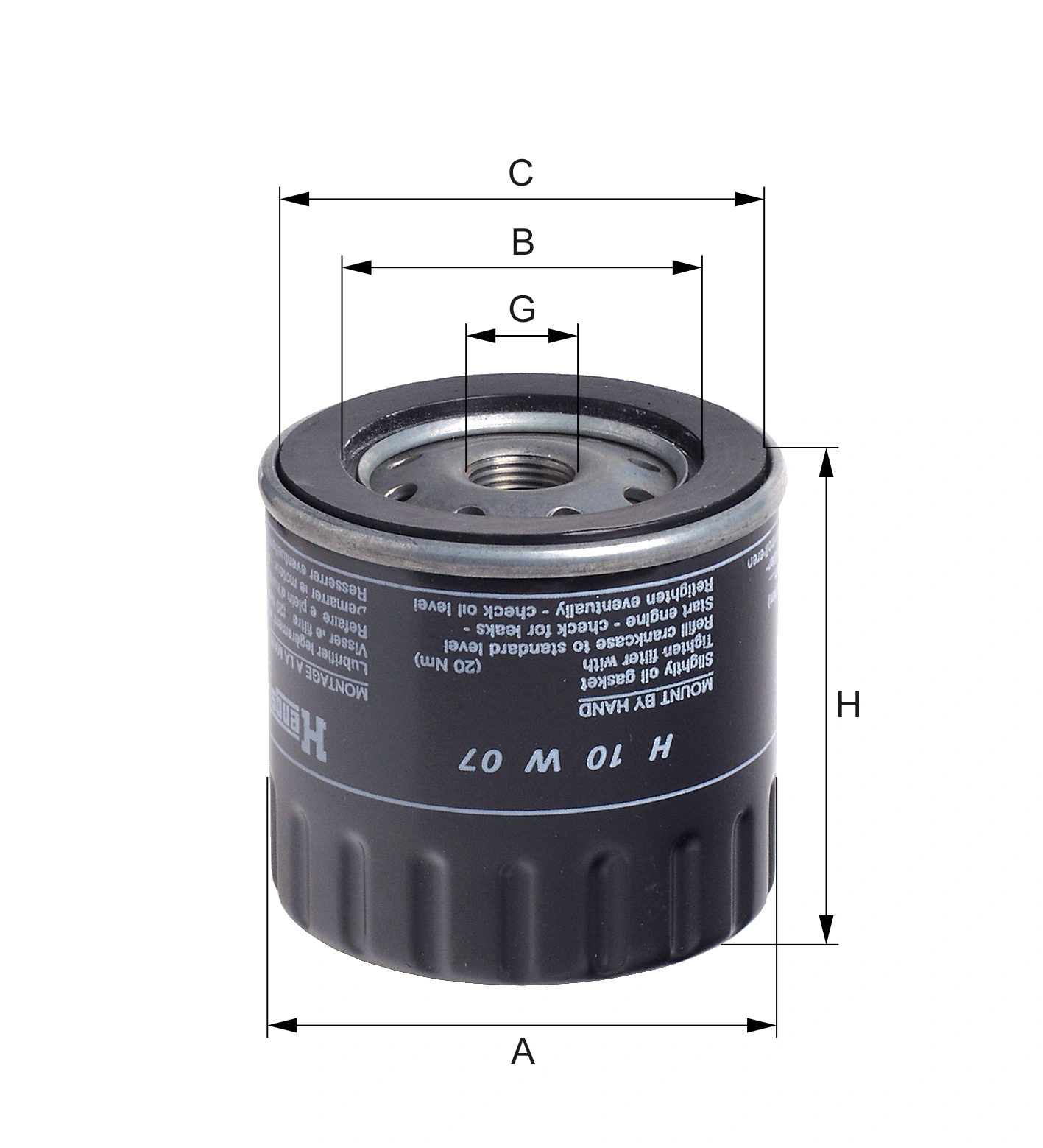 HENGST FILTER H10W07